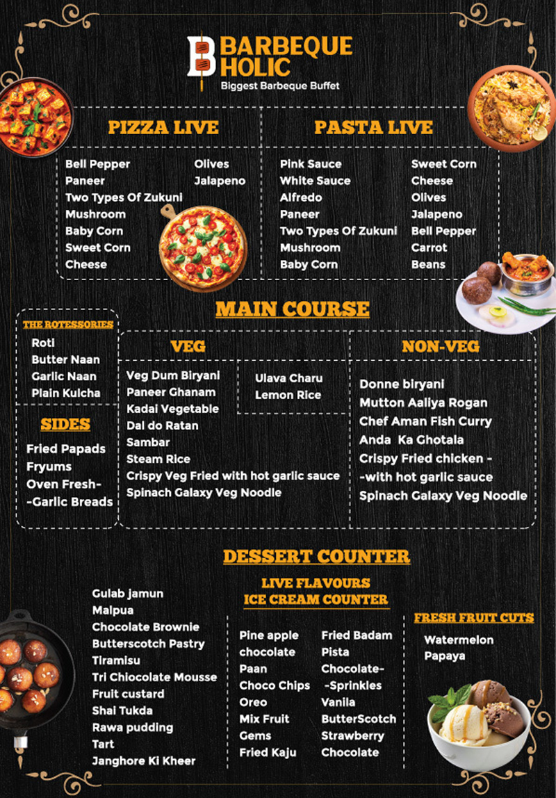 Barbeque Holic Menu